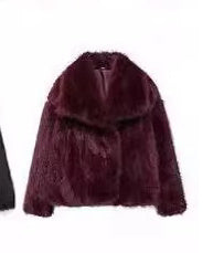 Manteau en peluche épais et décontracté