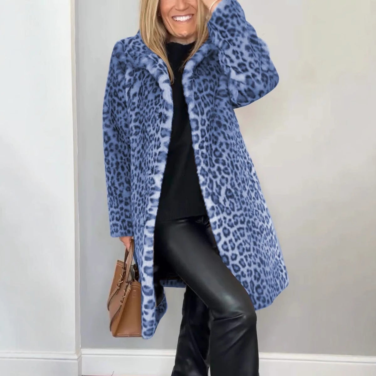 Manteau Leopard Doublure Doudou - Élégance Hiver