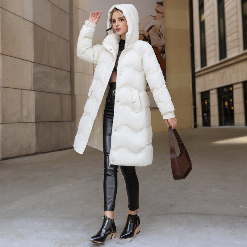 AvoirLaMode™ – Veste d'Hiver Mi-Longue en Coton