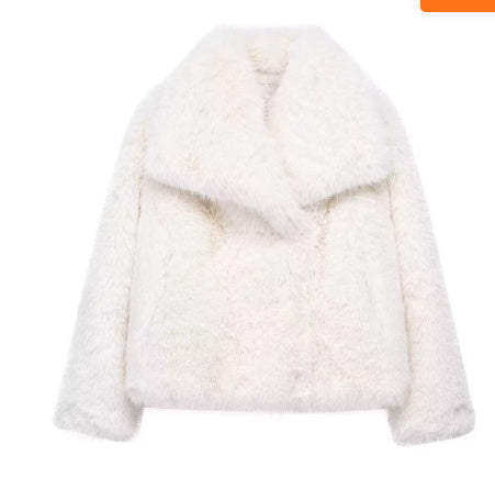 Manteau en peluche épais et décontracté